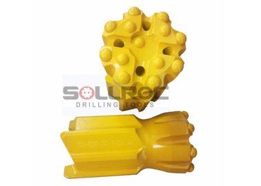 T45 Tungsten Carbide Retrac قطعات دکمه ی رشته دار برای حفاری چکش بالا