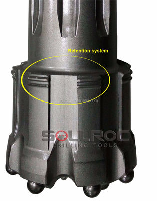 مته حفاری RC فولادی کربوره شده 5 اینچی SOLLROC SRC543 با دوام بالا با سطح تخت، محدب، مقعر