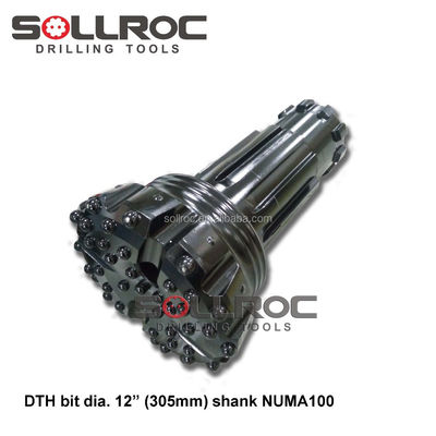 10-inch DTH Drill Bits High Manganese Steel Carburized Steel for Coal and Iron Mining