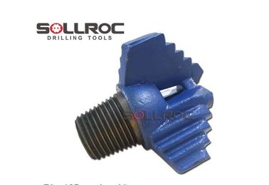 API 2 3/8 'خيط رنگ آبی 165mm 3 بال کشیدن بیت برای حفاری چاه آب