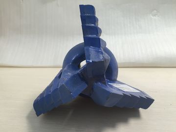API 2 3/8 'خيط رنگ آبی 165mm 3 بال کشیدن بیت برای حفاری چاه آب