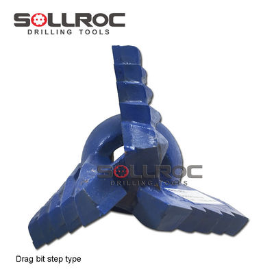 شکل گیری نرم خاک حفاری آبی 305mm قطر 3 بال / تیغه های کشیدن بیت